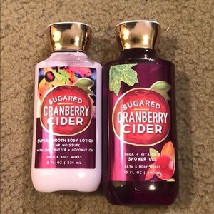 Sugared cranberry cider body care